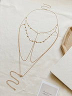 Gold-Tone Costume Body Chain with zinc-alloy details | BCN0201-01 | image 4