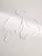 White Lace Garter Body Chain with polyester straps | BCN0759-01 | image 4