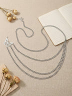 Silver-Tone Chunky Butterfly Waist Chain with zinc-alloy details | BCN0241-02 | image 4