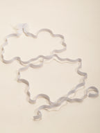 White Butterfly Wrap Anklet with elastic band details | JL7409-01 | image 4