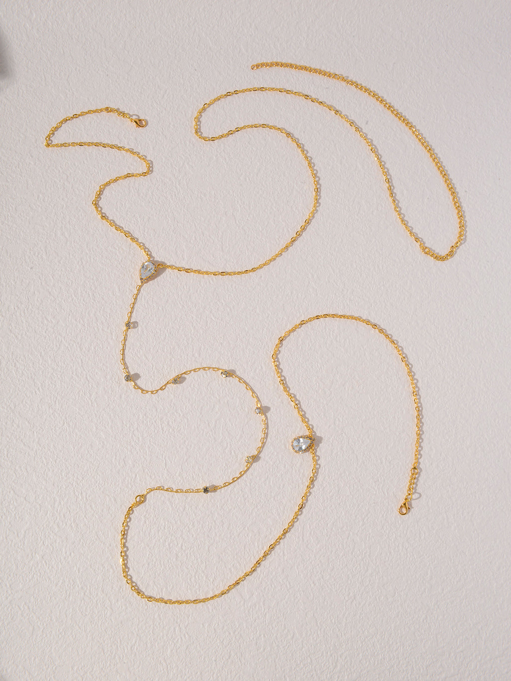 Gold-Tone Crystal Body Chain with zinc-alloy details | BCN0397-01 | image 4