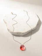 Red Brain Pendant Necklace with plastic components | NA721-01 | image 4