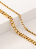 Stainless Steel Cuban Anklet Set with stainless steel details | JL7425-01 | image 4