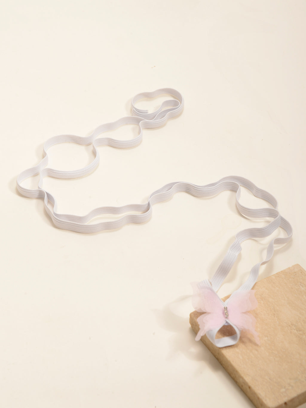 Pink Butterfly Wrap Anklet with elastic band details | JL7410-01 | image 4