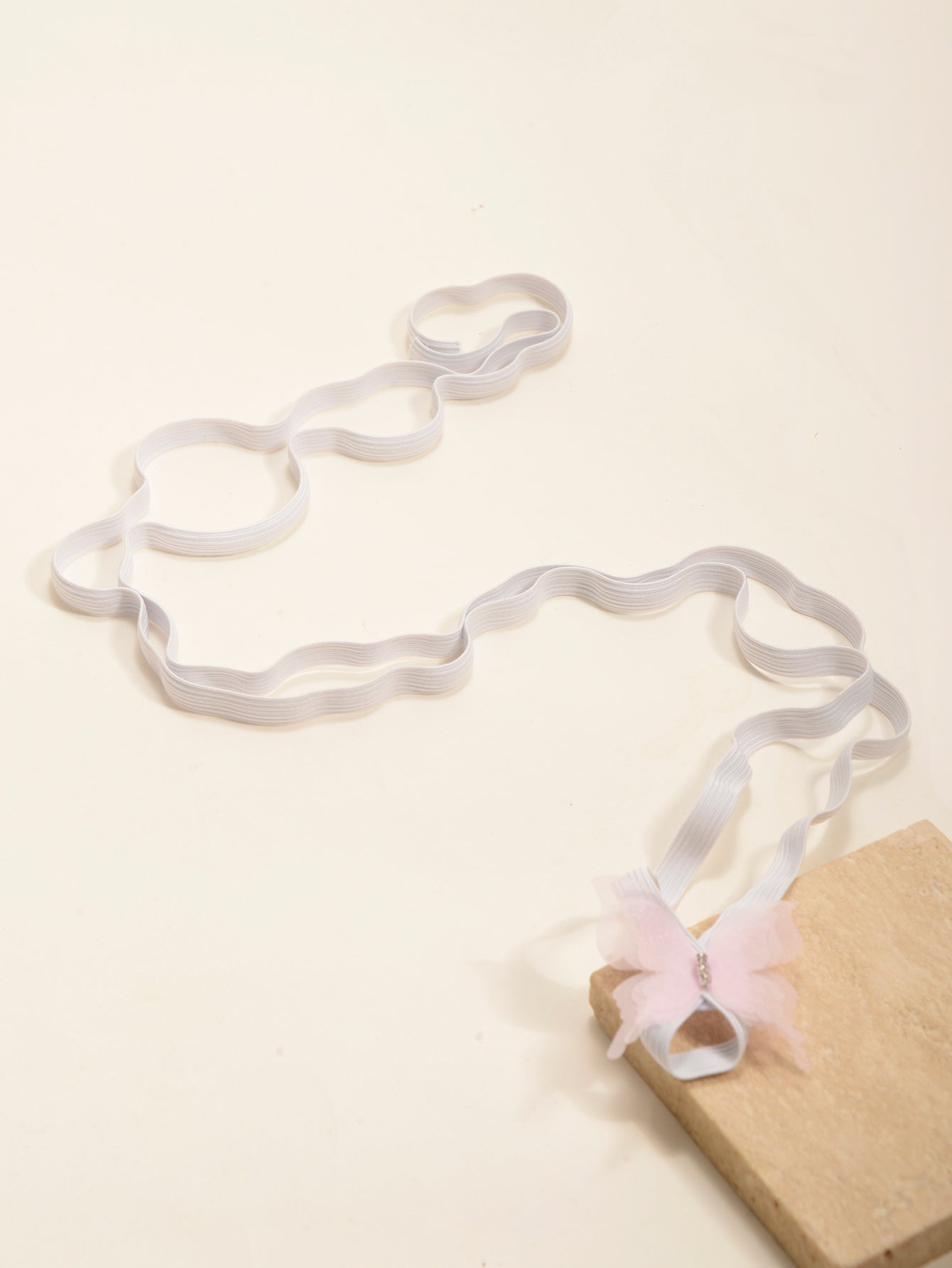 Pink Butterfly Wrap Anklet with elastic band details | JL7410-01 | image 4