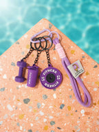 Mini barbell keychain with fitness theme | KCA085-08 | image 4