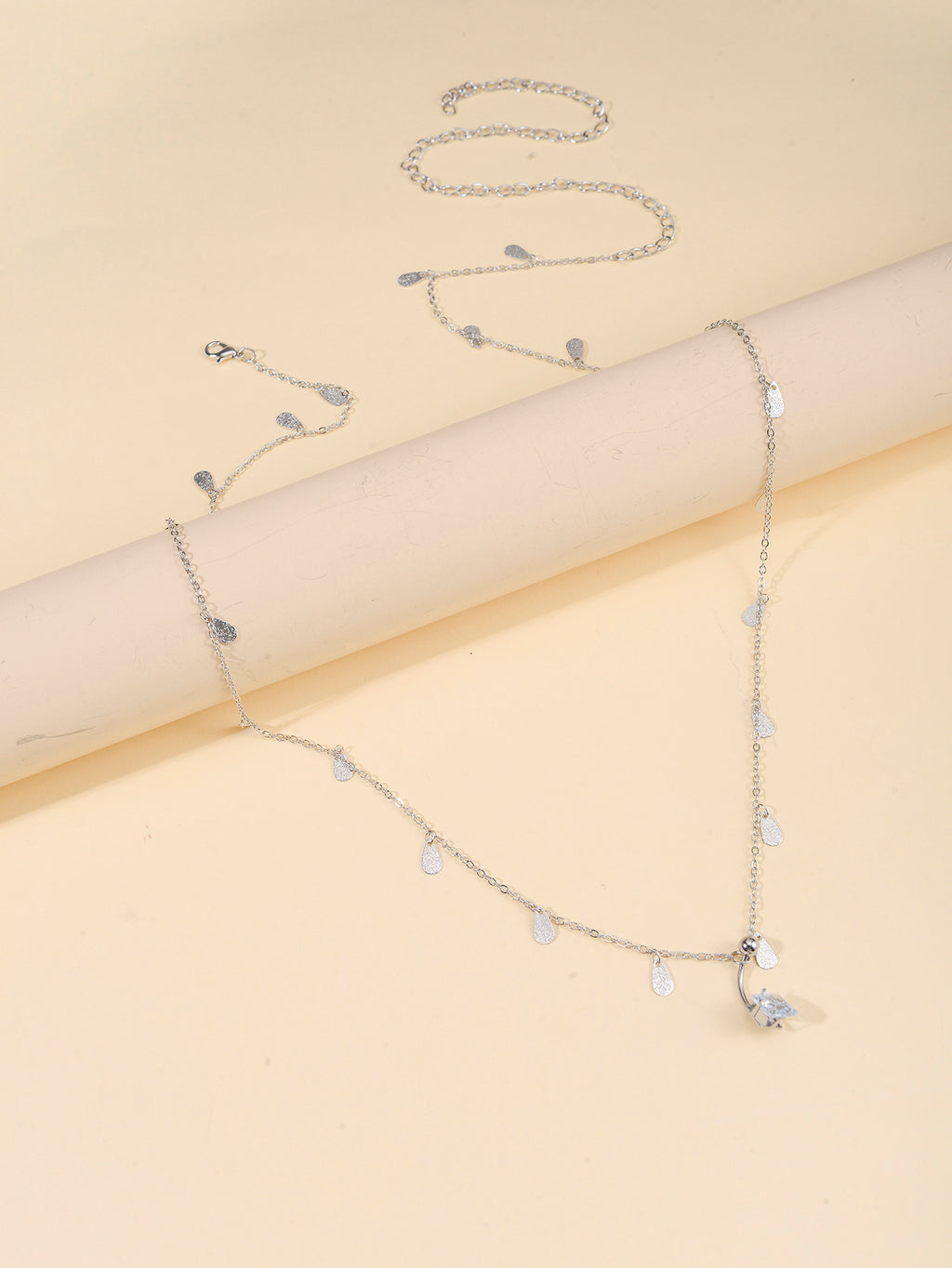 Silver-Tone Costume Body Chain with zinc-alloy details | BCN0207-01 | image 4
