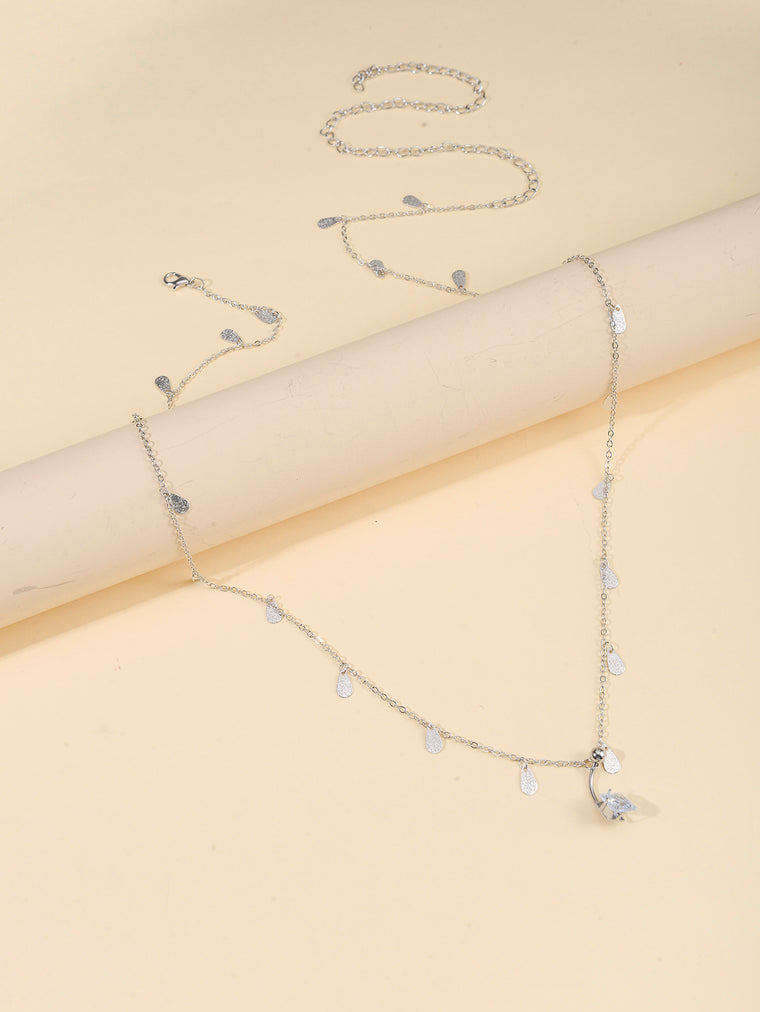 Silver-Tone Costume Body Chain with zinc-alloy details | BCN0207-01 | image 4