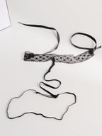Black Lace Garter Body Chain with polyester straps | BCN0755-02 | image 4