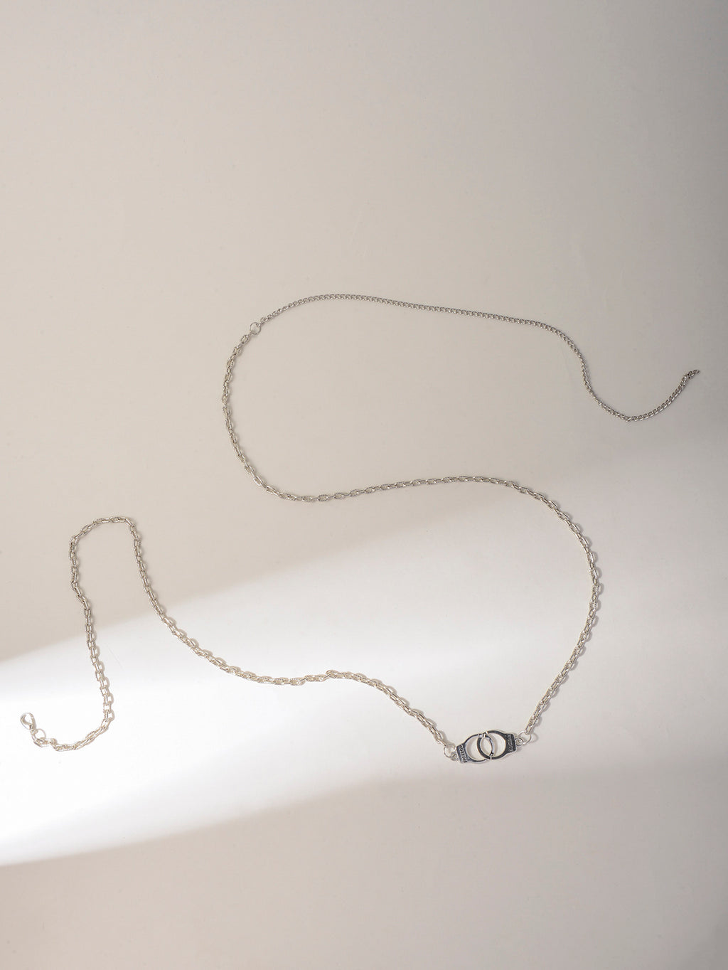 Silver-Tone Handcuff Body Chain with zinc-alloy details | BCN0283-01 | image 4