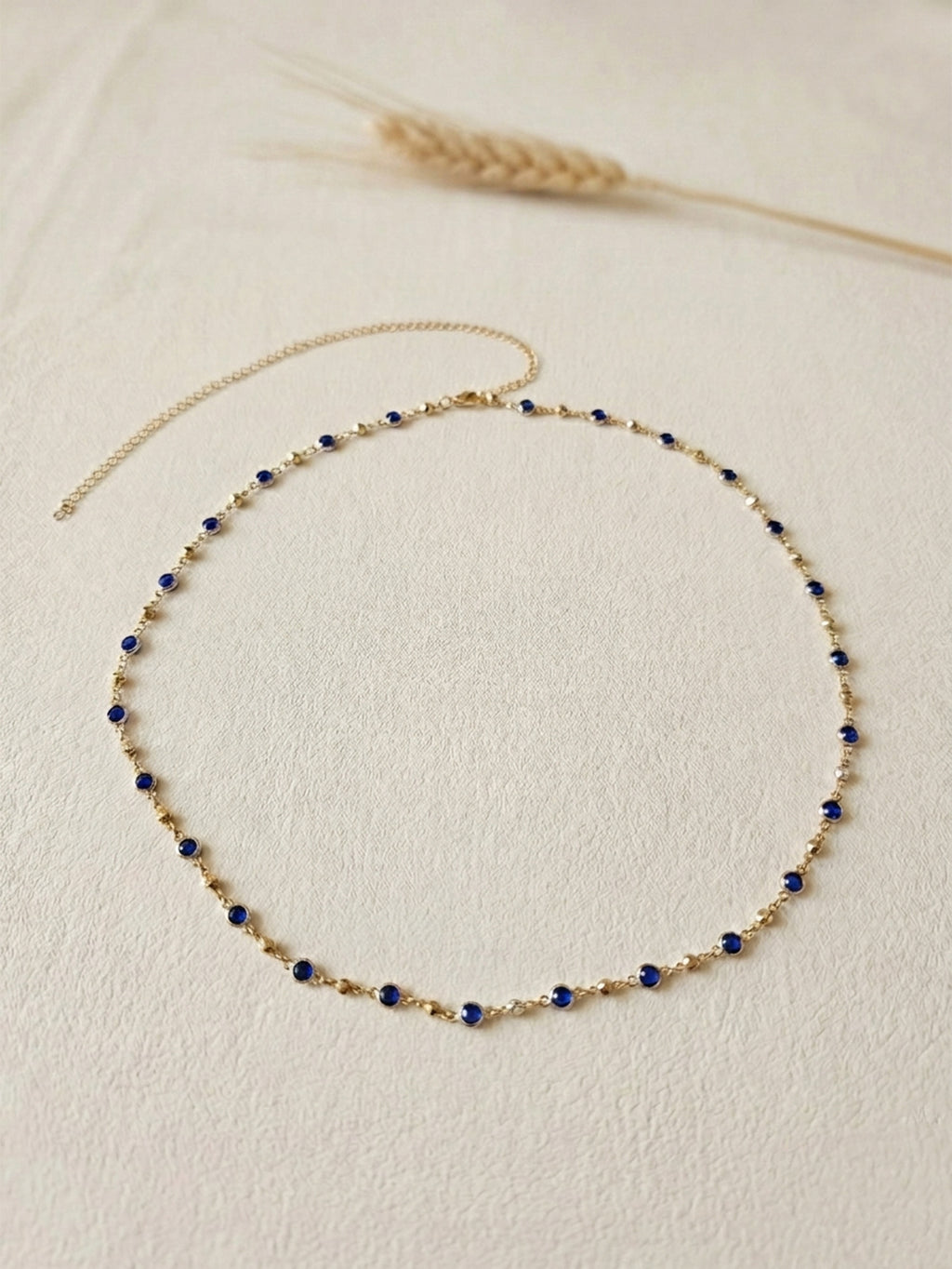 Blue Crystal Waist Chain with iron details | BCN0830-02 | image 4