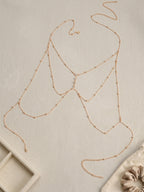 Gold-Tone Costume Body Chain with zinc-alloy details | BCN0202-02 | image 4