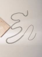 Silver-Tone Chunky Chain Waist Chain with zinc-alloy details | BCN0284-01 | image 4