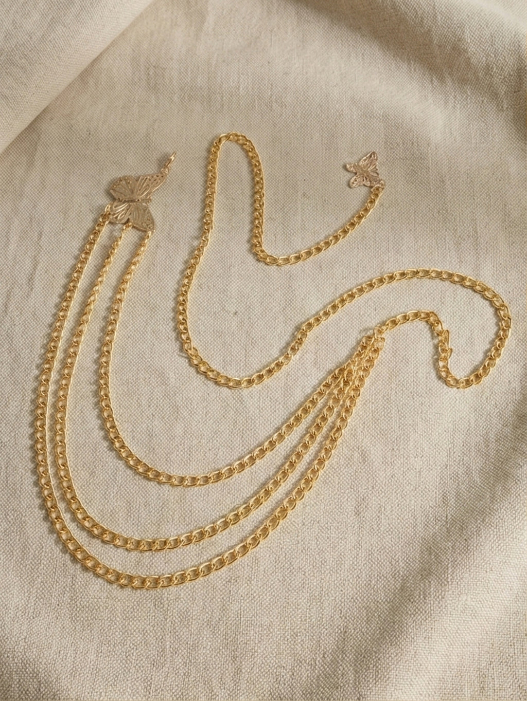 Gold-Tone Chunky Butterfly Waist Chain with zinc-alloy details | BCN0241-01 | image 4