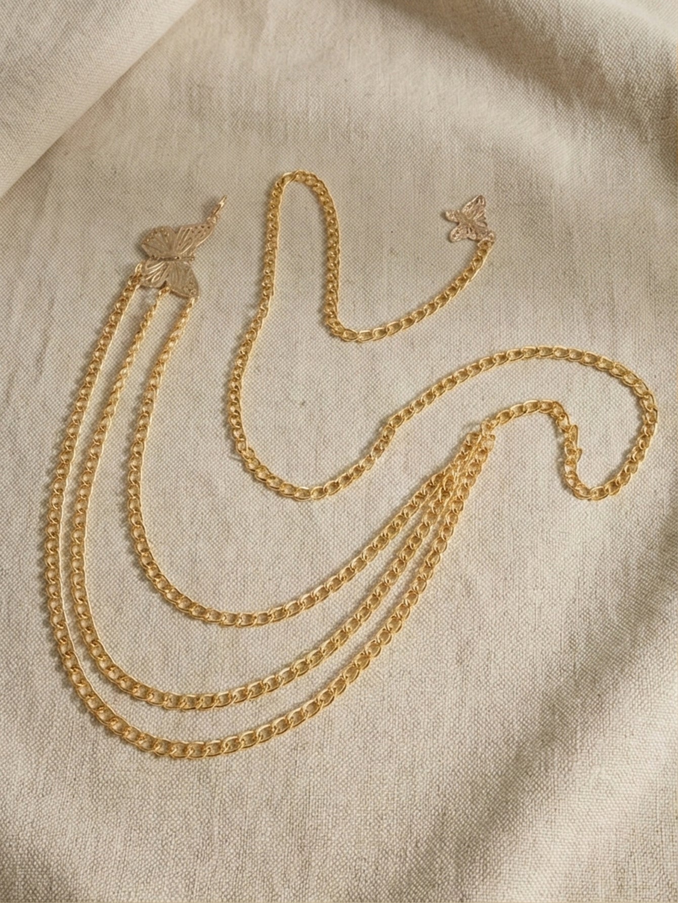 Gold-Tone Chunky Butterfly Waist Chain with zinc-alloy details | BCN0241-01 | image 4