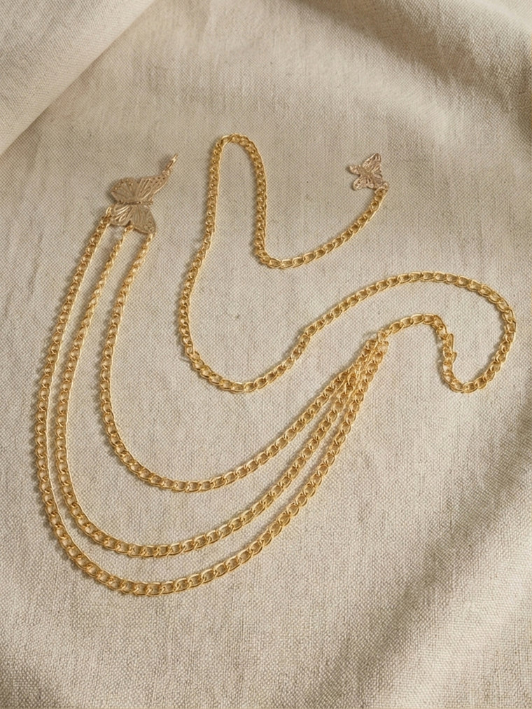 Gold-Tone Chunky Butterfly Waist Chain with zinc-alloy details | BCN0241-01 | image 4