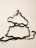 Blue Magenta Butterfly Wrap Anklet with elastic band details | JL7403-01 | image 4