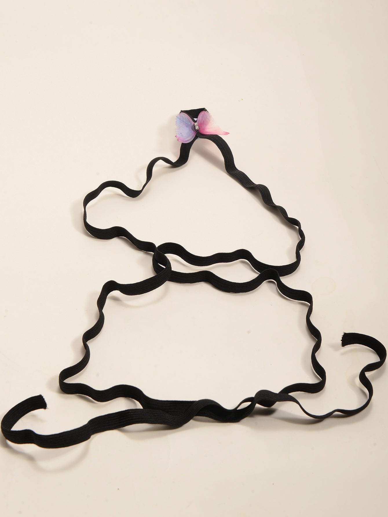 Blue Magenta Butterfly Wrap Anklet with elastic band details | JL7403-01 | image 4