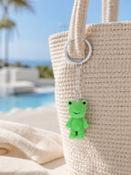 Mini green frog plush keychain and bag charm | KCA069-01 | image 4