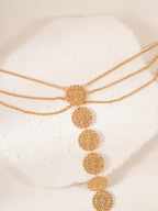 Gold-Tone Coin Toe Anklet with zinc alloy details | JL7336-01 | image 4
