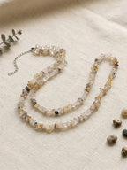 Light Gray Natural Stone Waist Chain with stone beads | BCN0020-05 | image 4