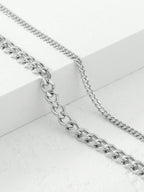 Stainless Steel Cuban Anklet Set with stainless steel details | JL7425-02 | image 4