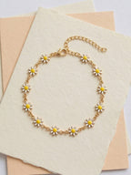 Daisy Enamel Anklet with copper alloy details | JL7421-01 | image 4