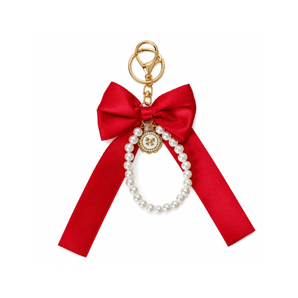 Pearl Bow Keychain KCA051-02 1