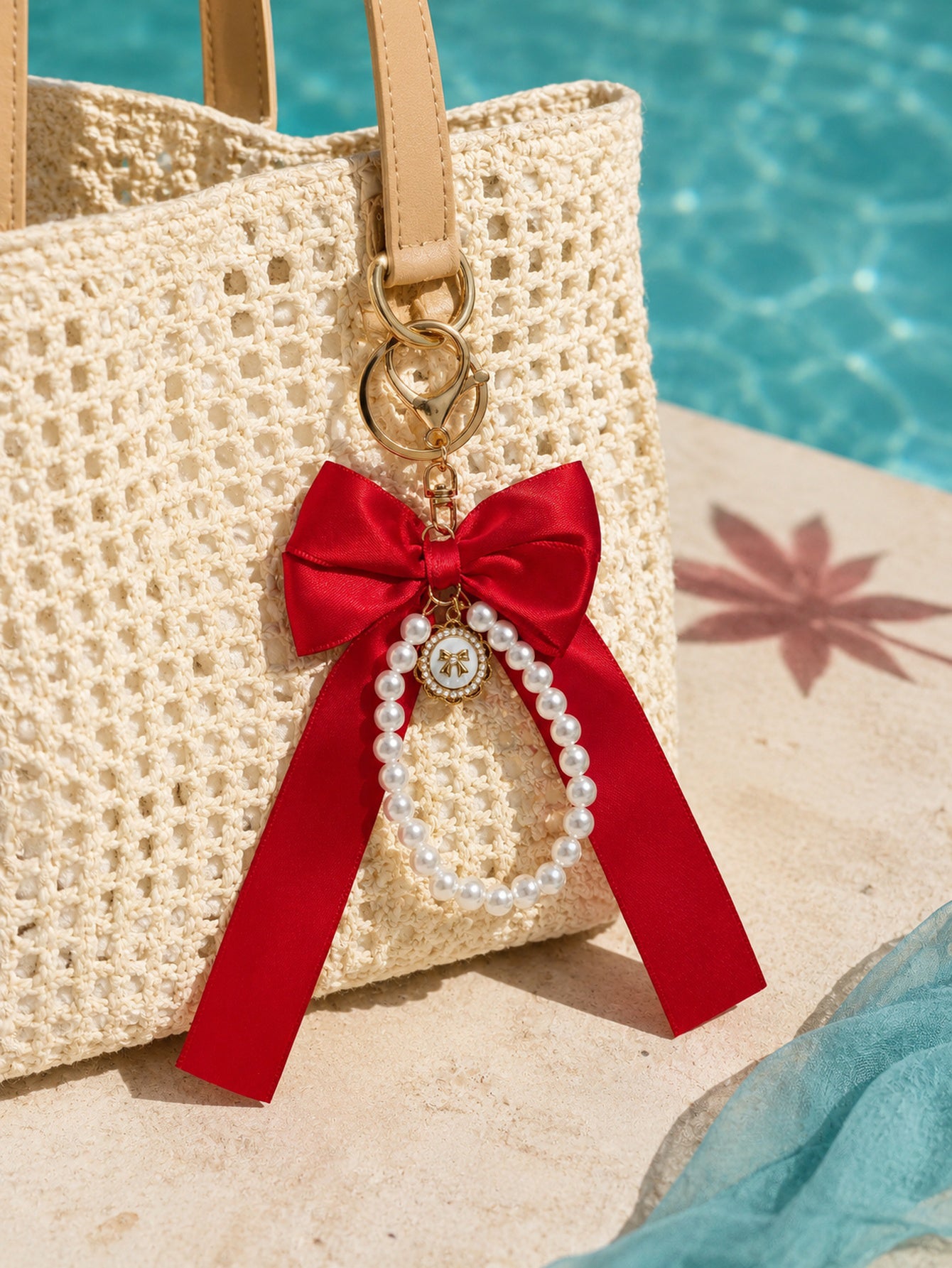 Pearl Bow Keychain KCA051-02 3