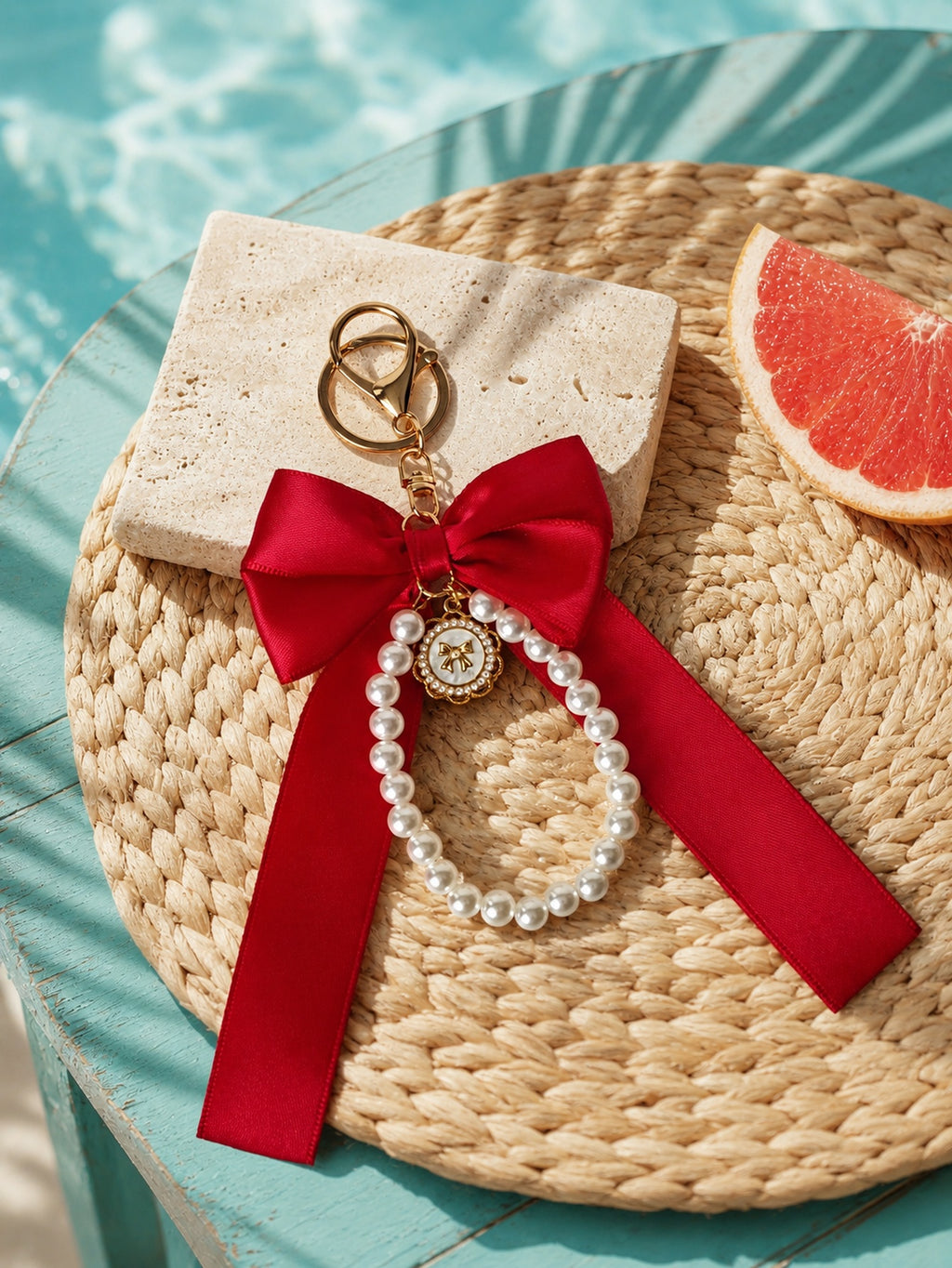 Pearl Bow Keychain KCA051-02 4