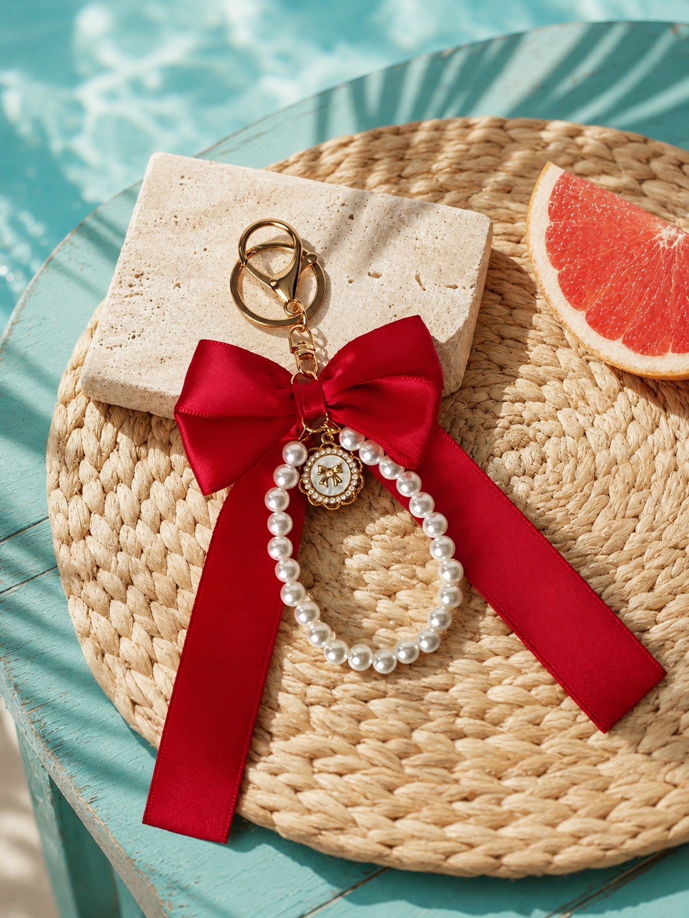 Pearl Bow Keychain KCA051-02 4