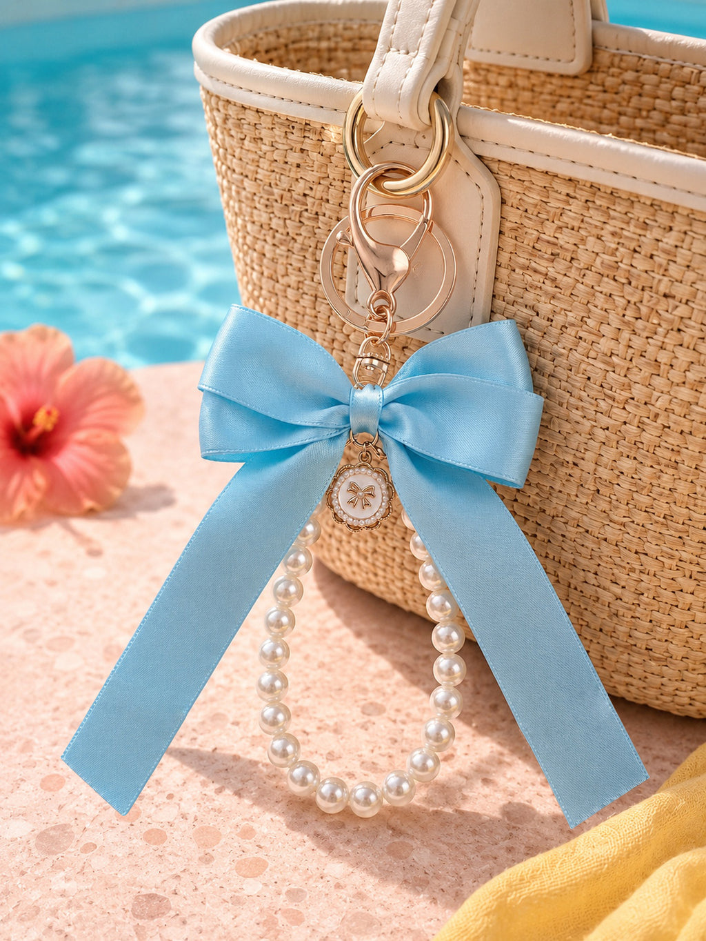 Pearl Bow Keychain KCA051-03 3