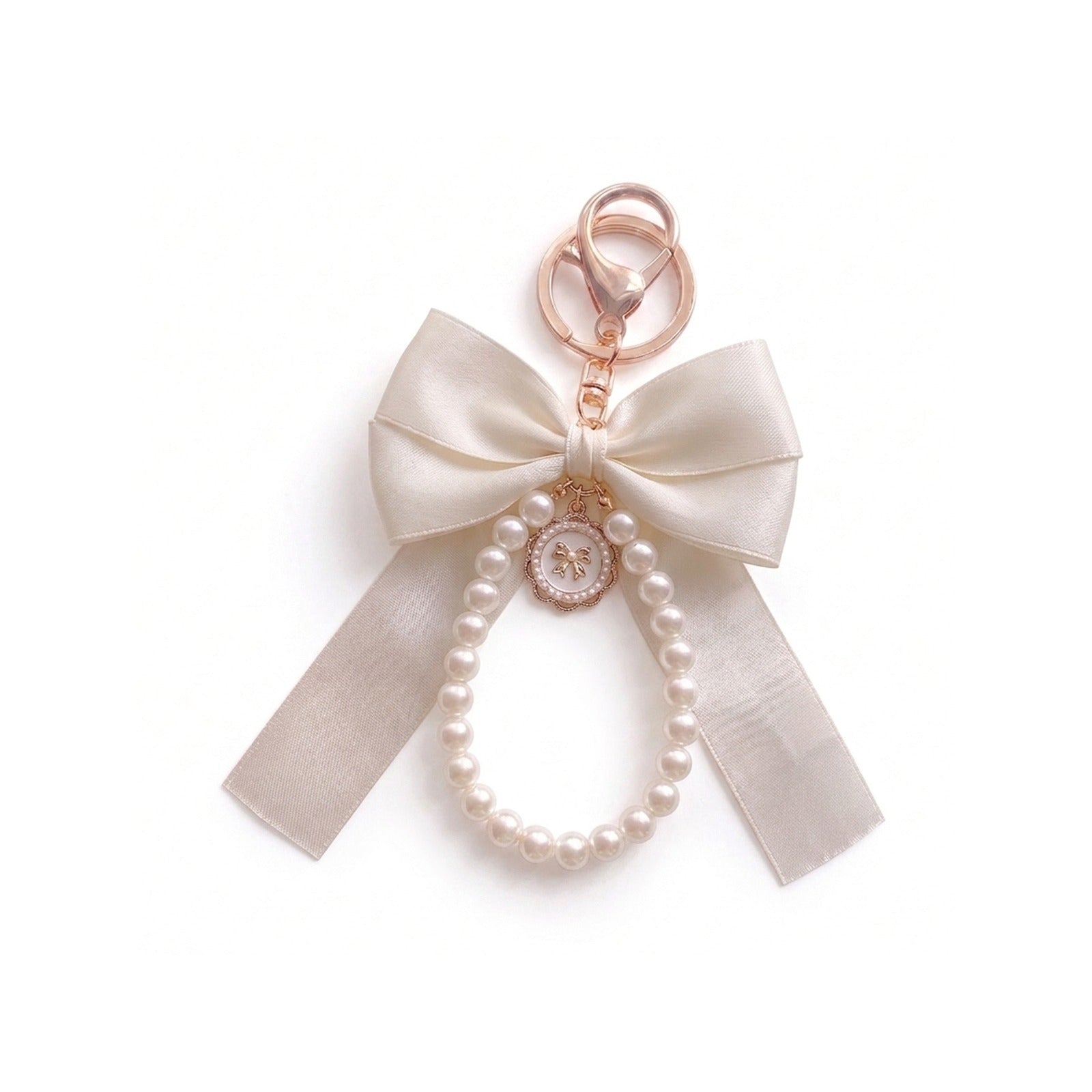 Pearl Bow Keychain KCA051-05 1