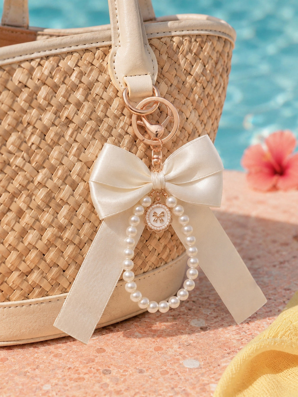 Pearl Bow Keychain KCA051-05 3