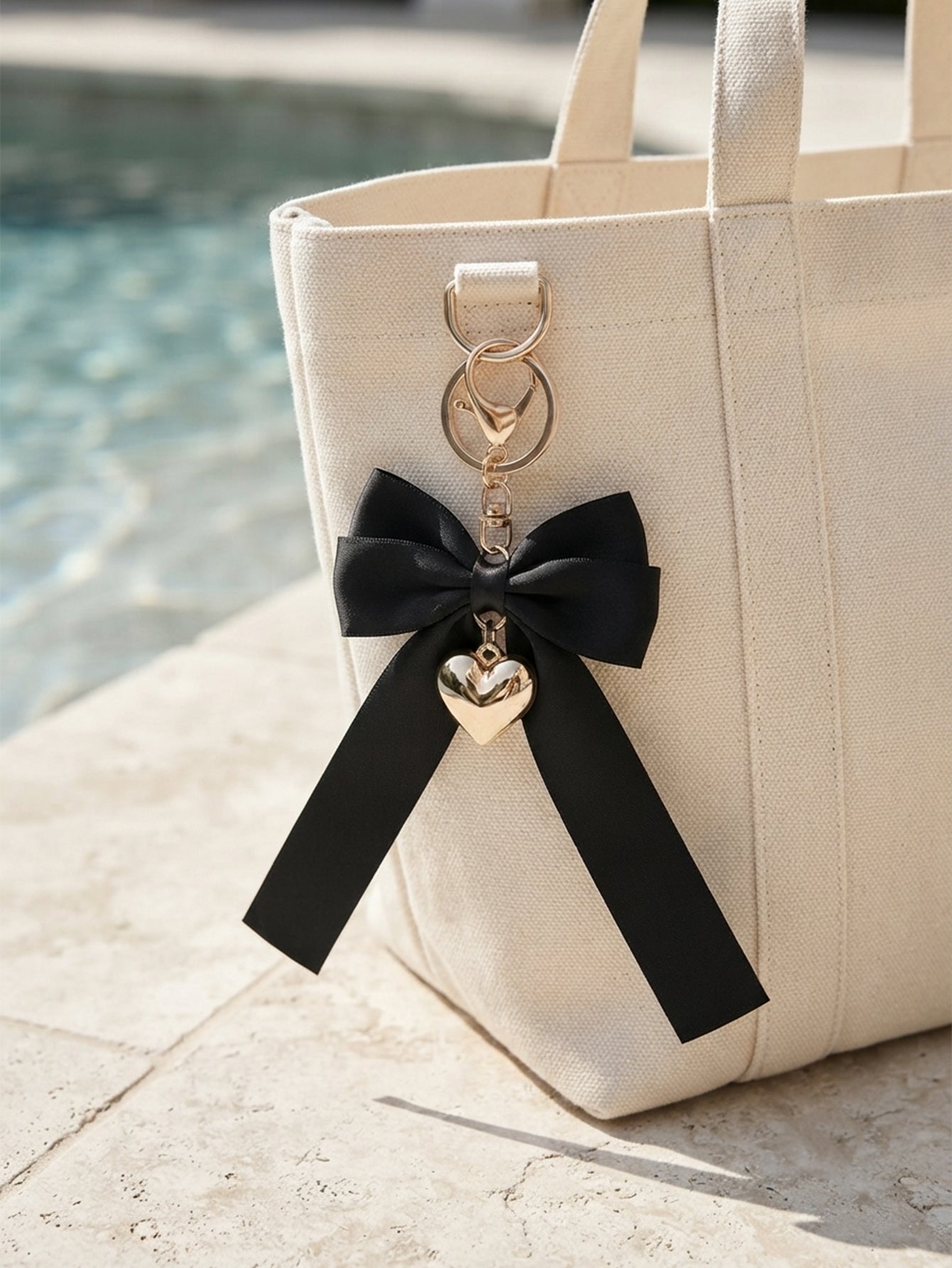 Pearl Bow Keychain KCA051-09 2