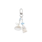 White Flocked Bear Shell