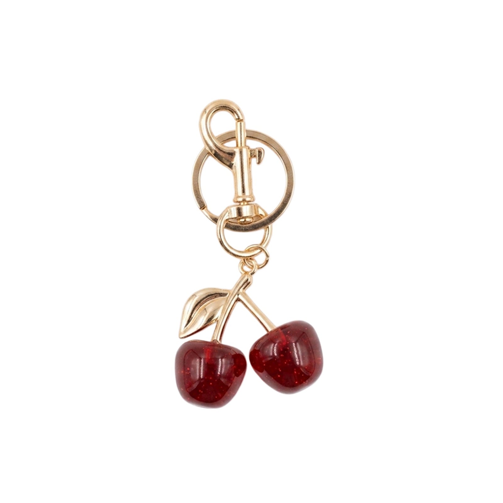 Red cherry keychain and bag charm | KCA084-04 | image 1