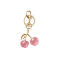 Pink cherry keychain and bag charm | KCA084-05 | image 1